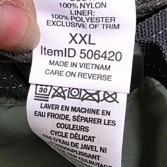 L.L.Bean Men's Quick-Dry Nylon Hiking Plus Sized Shorts Adjustable Belt Olive Gr - Picture 7 of 8